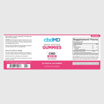 cbdMD - Original CBD Gummies - 6000mg - Label - NEW
