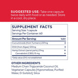Elixinol Active Turmeric Omega Capsules - 60ct - Ingredients