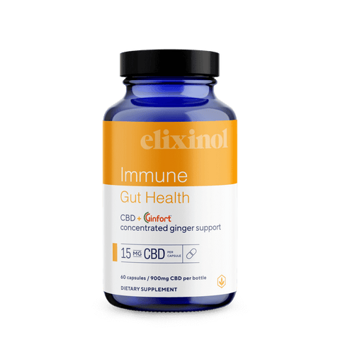 Elixinol Immune Gut Health Capsules - 60ct - Bottle