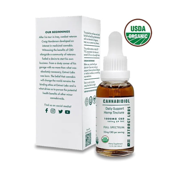 Full Spectrum CBD + THC Tincture from Five CBD