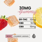 Simple Leaf - Strawberry Lemonade Delta 9 Gummies - Content