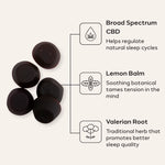 Social CBD Sleep BS Gummies Blackberry Mint - 60ct - Ingredients - NEW
