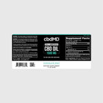 cbdMD - CBD FS Oil Tincture - 1500mg - Chocolate Mint - Label - NEW
