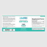 cbdMD - CBD Oil Softgel Capsules - 6000mg - 60ct - Label