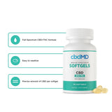 cbdMD - CBD Oil Softgel Capsules - 6000mg - 60ct - Sell Sheet