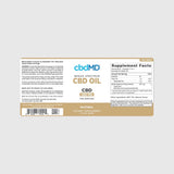 cbdMD - CBD Oil Tincture - 6000mg - Natural - Label - NEW