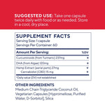 Elixinol Active Turmeric Omega Capsules - 60ct - Ingredients