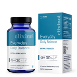 Elixinol Everyday Daily Balance Extra Strength Capsules - 60ct - Bottle and Box