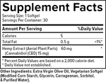 PlusCBD - Softgel Capsules - 30ct - 15MG Extra Strength - Label