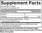 PlusCBD - Softgel Capsules - 30ct - 50MG Maximum Strength - Label