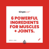 Simple Leaf CBD Muscle + Joint Capsules 6 Ingredients