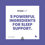 Simple Leaf CBD Sleep Support Capsules 5 Ingredients